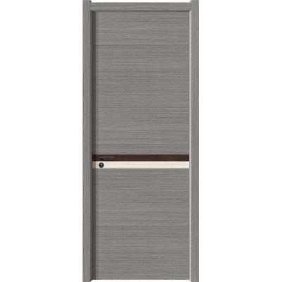 China Waterproof Contemporary Wooden Exterior Gray Main Door Exterior Gray Compound Modern Design for sale