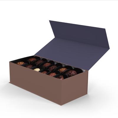 China Factory Wholesale Recycled Materials Customized Luxury Paper Cardboard Magnetic Gift Chocolate Box for sale