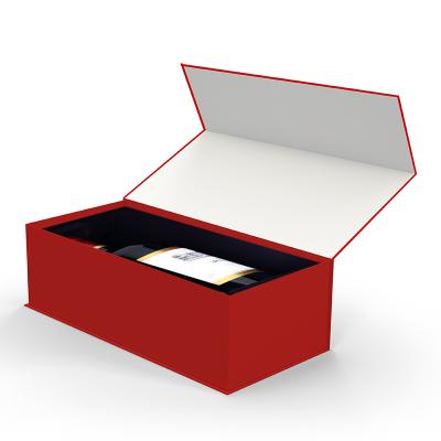 China Recycled Materials Wholesale Custom Paper Luxury Cardboard Magnetic Wine Glass Gift Box Packaging for sale