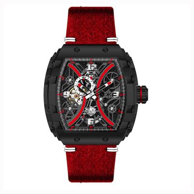 China Chronograph Leather Water Resistant Tourbillion Automatic Mechanical Watches For Wristwatch Man for sale