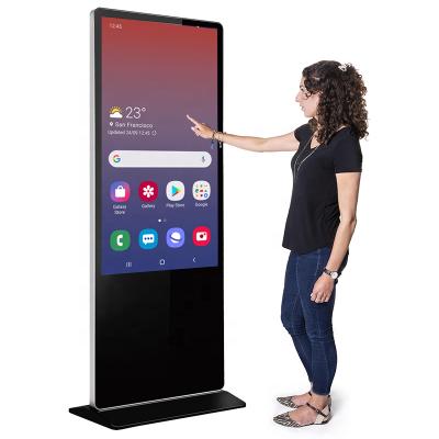 China 55 Inch Android Wifi Indoor Vertical LCD Digital Signage Advertising Display Screen for sale