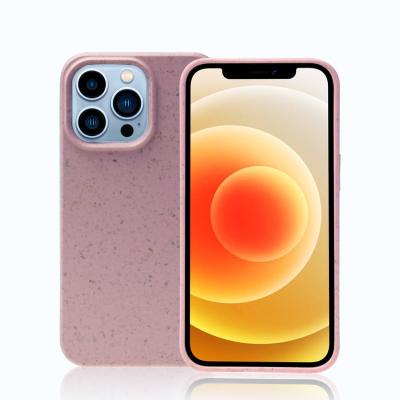 China New Design Shockproof Phone Case Bio Degradable Eco Friendly Reuse Compostable Phone Cover Case For iPhone for sale