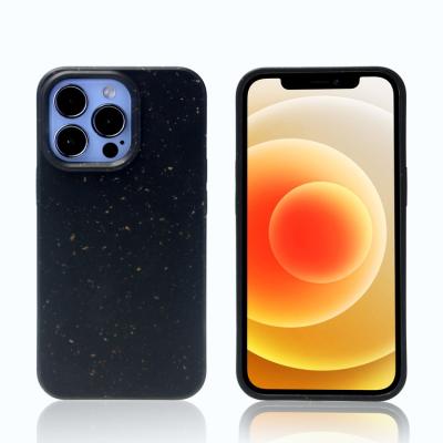 China New Design Bio Degradable Shockproof Smartphone Case Shockproof Phone Case Reuse Compostable Phone Cover Case For iPhone for sale