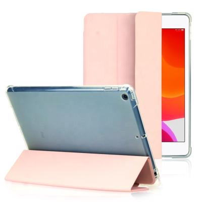 China Bestselling Auto-Sleep Magnetic Function Case Ultra Thin Stand Tablet With Stand Soft Back Pencil Clear TPU Case For iPad 2021 Magnetic Tablet Covers for sale