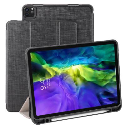 China Stand Auto-sleep TPU Magnetic Leather Soft Back Cover Tablet Caser For iPad Pro 12.9 Inch 4th Generation for sale