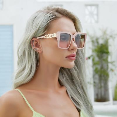 China Fashion sunglasses 2022 new fashion big square oversized frame sunglasses women tend sunglasses for sale