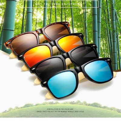 China Fashion Sunglasses 2022 Wholesale Cheap Price Custom Logo UV400 Men Women Recycled Sun Glass Wood Material Bamboo Sunglasses for sale