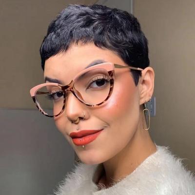 China For Game Glasses Designer 2022 New Anti-Blue TR90 Shape Blue Light Blocking Glasses Frame Cat Eye Glasses Frames Ladies Female Optical for sale