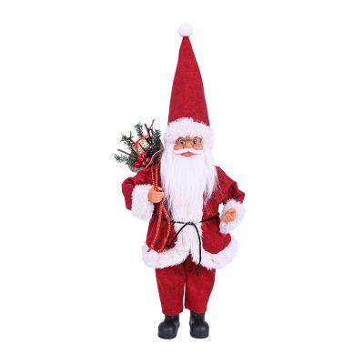 China Gift Amazon Christmas Decoration Santa Claus Doll Santa Claus Backpack Doll Ornaments Store Windows Decoration for sale