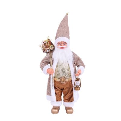 China Collection Santa Doll Traditional Santa Claus Ornament Festival Holiday Gift Christmas Position Figurine for sale