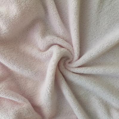 China Double Sided Single Knitted Cheap Shrink-Resistant Fleece 100% Polyester Coral Fabric For Pajamas Covers Toy Cloth for sale