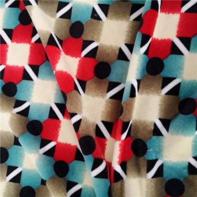 China Factory New Design Splice Pattern Polyester Crystal Print Shrink-Resistant Fabric Super Soft for sale