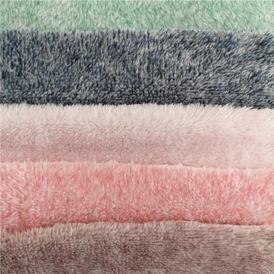 China Long Pile Shrink-Resistant Plush Polyester 100% Leda Velvet Fleece Fabric Arctic for sale