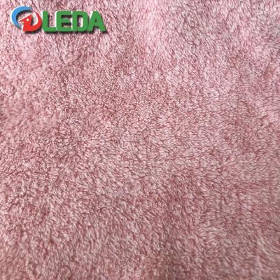 China Factory Price Shrink-Resistant Double Sided Cationic 100% Polyester Long Pile Plush Fabric for sale