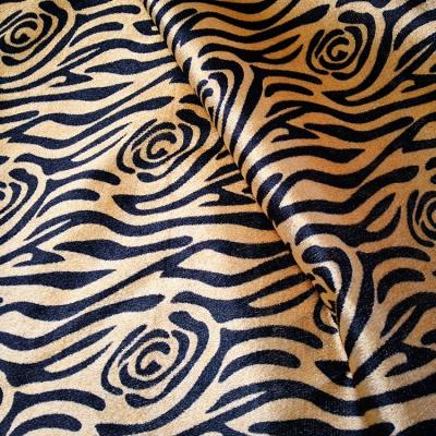 China Shrink-Resistant Supply Customized Warp Knitted Printed Corner Velvet Sofa Fabric for sale