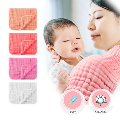 China SPIFIT Child Safe 6 Layer 4x6 Japanese Absorbent Simple Organic Organic Burp Bibs Filter Drawstring Breathable Muslin Burp Facial Cosmetic Cloth for sale