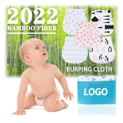 China SPIFIT 2022Organic Compressed Custom White Pack Babies 100%Cotton Super Soft Bamboo Girl 8 Blanket With Sewn Muslin Sublimation In Burp Cloth for sale