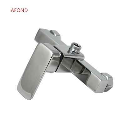 China Without Single Shower Faucet Square Square Slide Bar Shower Faucet In Bathroom for sale