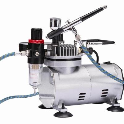 China Portable Oil Free Model Painting Set Mini Airbrush Compressor Makeup Kit TC-20BK from Royalmax for sale