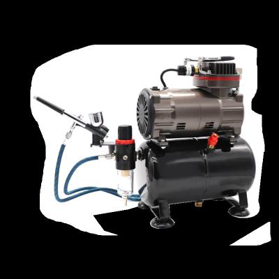 China TC-80TK Portable Oil Free Single Cylinder Piston Compressor for Makeup, Painting Body, Model, Nails, Food Decoration for sale