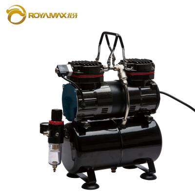 China Aerograf oil free compressor, mini double cylinder compressor TC-90T for painting, tattoo, makeup and scientific research. medical tools for sale