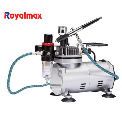 China Royalmax TC-20BK 1/6HP Piston Airbrush Compressor Kit TC-20BK for sale