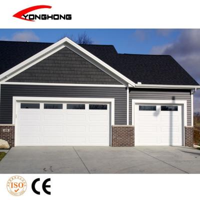 China Modern Automatic Garage Door With Low Clear Double Track for sale