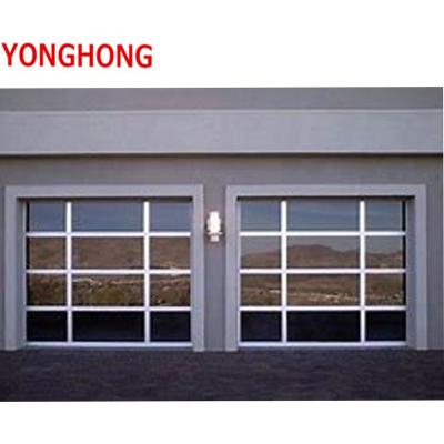 China YONGHONG Modern automatic sliding plexiglass garage doors 7x8 8 x 7clear garage door acrylic glass passage for sale