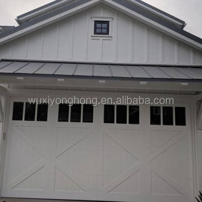 China Automatic Garage 16*8 Residential Automatic Sliding Wooden Door for sale