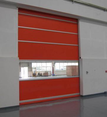 China High Space Windproof Usage Roll Up PVC High Speed ​​Door for sale