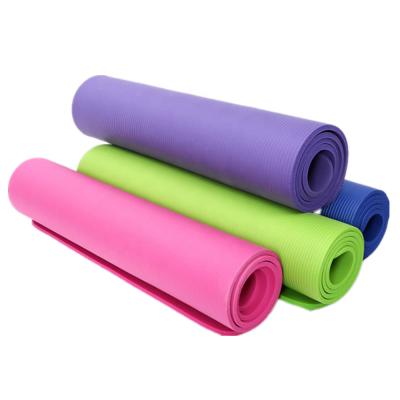 China Daily Use Factory NBR Pattern Horizontal Yoga Mat Set Custom Logo Printing Widened 60/80/90 cm Thickened 10/15mm With Bandage Bag Gym Mat for sale