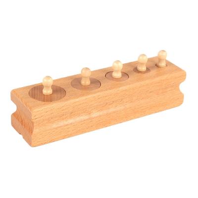 China Eductaional montessori preschool wooden toys sensory wood toys wooden blocks for toddler (set of four) for sale