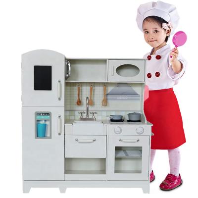 China Pretend Play Wooden Toy Wooden Children's Kitchen Toys Pretend Play Kitchen Home Utensils Cooking Kitchen Set Toys For Children for sale