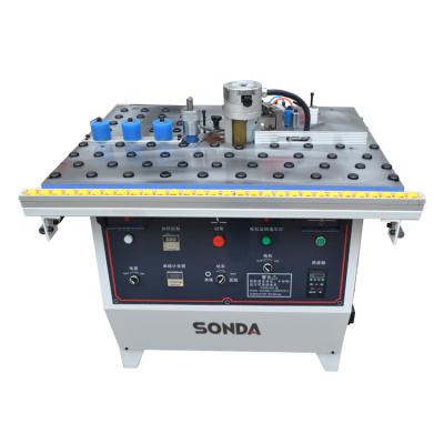 China Woodworking Machinery Manual PVC Edging Machine VERTICAL Edge Bander with Trimming and Polishing for Furniture for sale