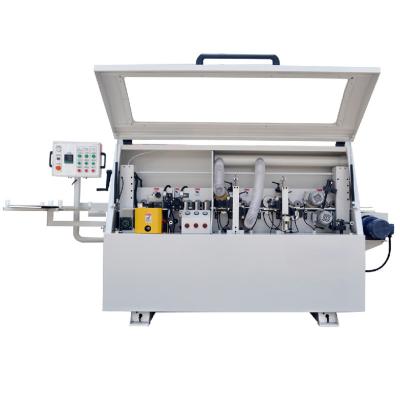 China VERTICAL Semi Automatic Woodworking Edging Machine PVC Edge Bander Wood Machinery for Board Plywood Cutting and Edging for sale