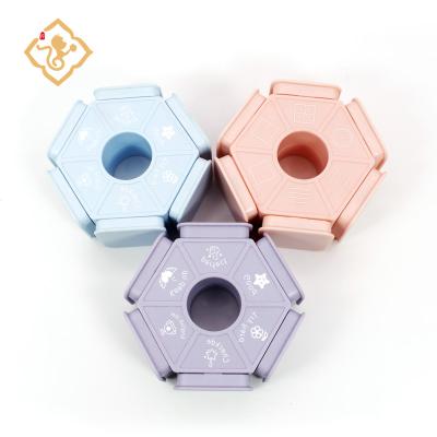 China Chapter Hexagon Children Correction Encouragement Seal Tianzige Children's Toy Seal English Pinyin Reward for sale