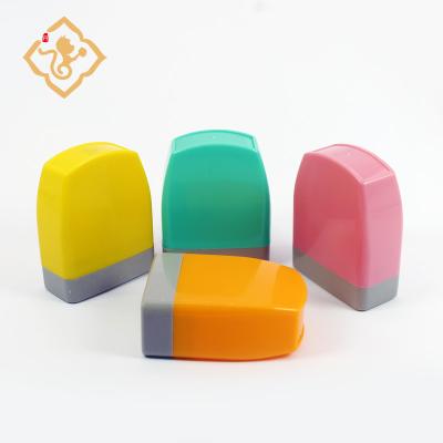 China Teacher Supplies Office Stock Foam Ink Pad Rubber Photosensitive Designer Stamp for sale