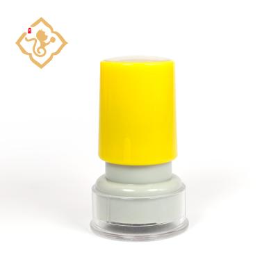 China Office logo yellow round 28mm stamp for sale