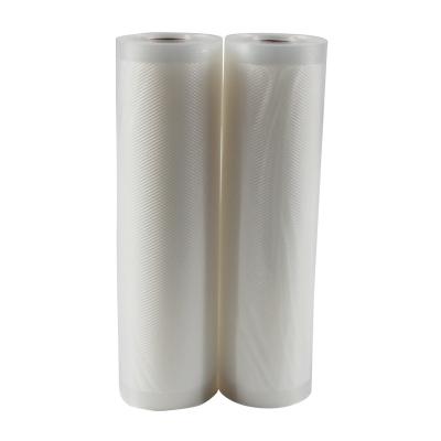 China Microwaveable Double Sided Vacuum Bag Roll Food Meat Embossing Thickened Textured Fish Fresh Corn Keep Packaging Bags for sale