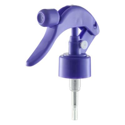 China Non Puddle Hand Pump Mini Trigger Sprayer With Button Plastic Lock For Lacquer 24MM 28MM for sale