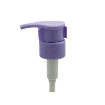 China Non Spill Colorful Plastic Left Right Hand Lock Lotion Pump 28MM Body Pump Soap Dispenser 24MM for sale