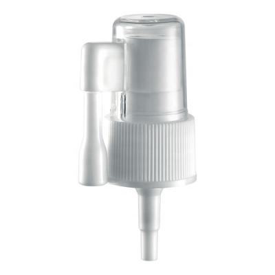 China Non Spill Medical Fine Mist Oronasal Sprayer Throat Sprayer With Long Cap Nozzle 0.11-0.13ml/T for sale