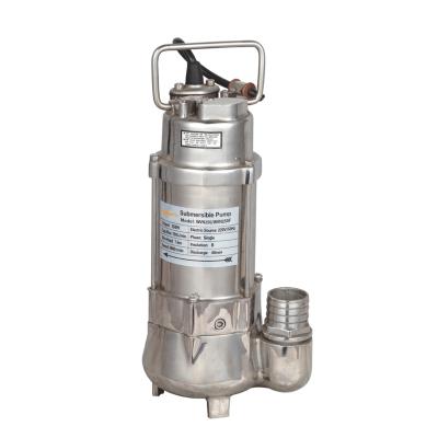 China AUTOMOTIVE INDUSTRY WATERPRO WVN250 0.37HP Large Flow Stainless Steel Sewage Pump Electric Submersible Water Pump for sale