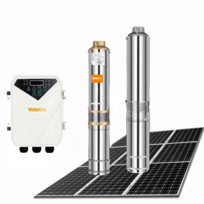 China INCH 6000LPH DC 72V 600W House Water Supply Borehole Solar Submersible Water Pump Developing World Water Solutions WATERPRO 4 for sale