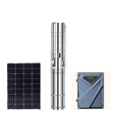 China World Developing Water Solutions WATERPRO High Flow 255m 4 Inch 2200w AC Well DC S.S. Solar Brushless Deep Submersible Water Pumps for sale