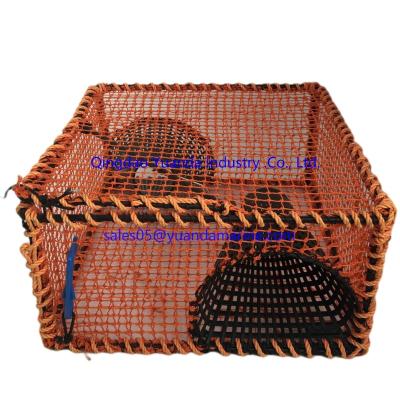 China Orange Rectangular Prawn Shrimp / Crawfish / Crayfish Trap Prawn Trap Prawn Pot for sale