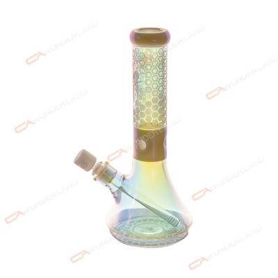 Cina Electroplating Process Smoking Glass Bong 33 Cm Height in vendita