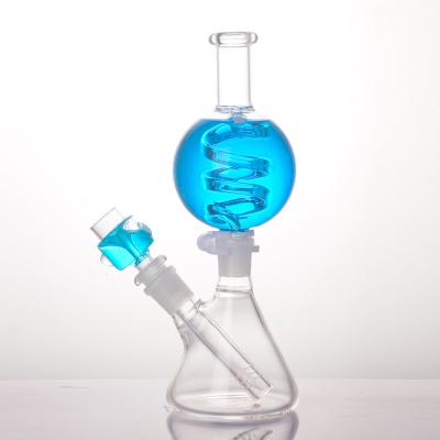 Cina becher di vetro Bong Ball Shape Multiple Colors della bobina congelabile della glicerina di 9 ″ in vendita