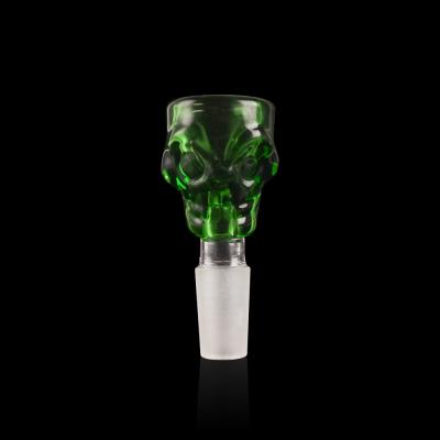 China 14mm Schüssel-männliches gemeinsames Glas Bong Bowl Borosilicate Glass Green zu verkaufen