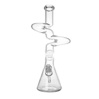 China 18,5 Duimhoogte Rokend Glas Bong Water Pipe Clear Glass Te koop